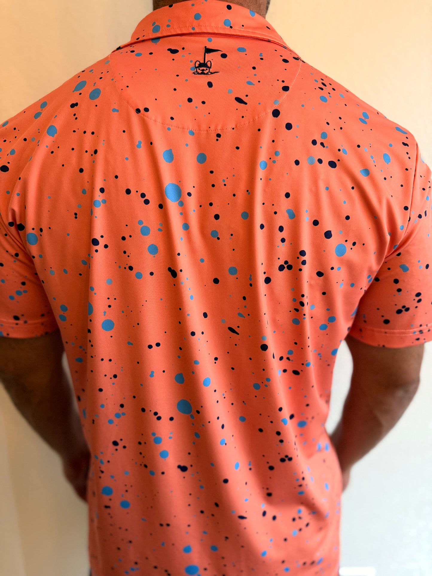 Peach Paint Splatter