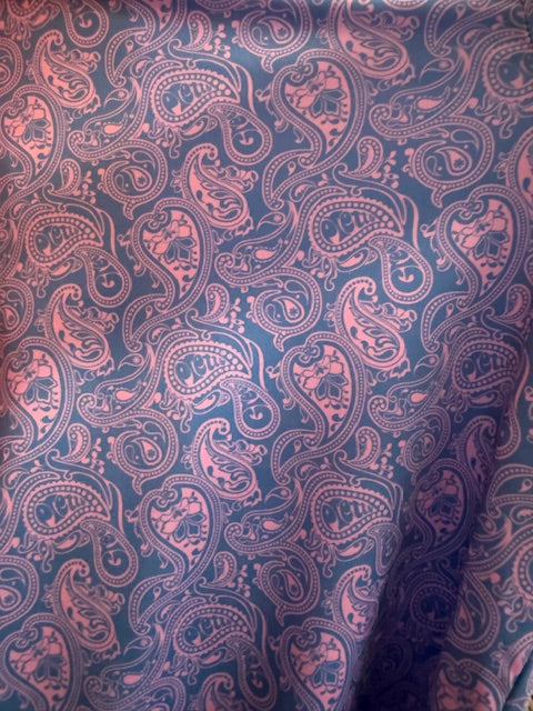 Blue and Pink Paisley