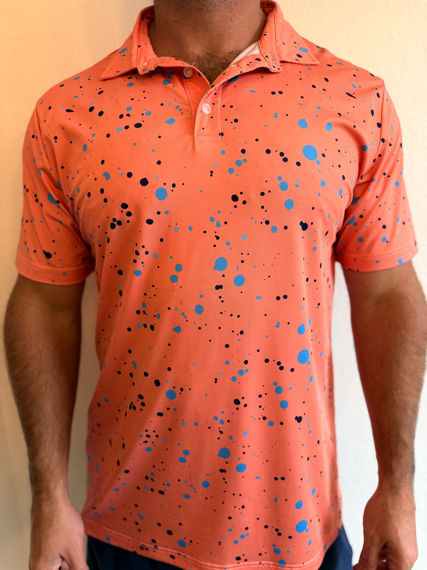 Peach Paint Splatter