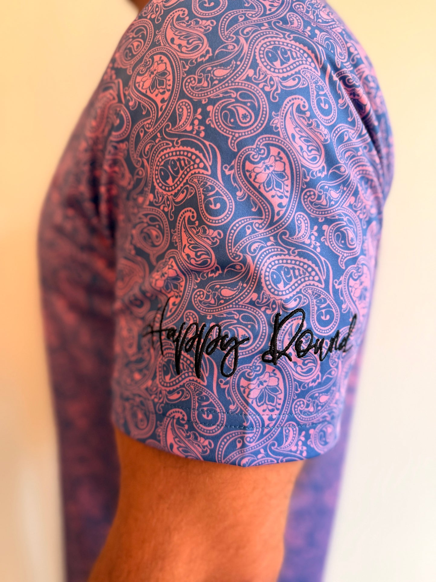 Blue and Pink Paisley